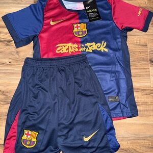 Nike Kids Barcelona Jersey Set